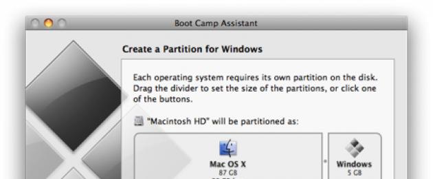 mac os x-də windows 7 quraşdırılması.  iMac-də Windows-un quraşdırılması: ətraflı təlimatlar